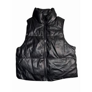 Ci Sono Kids Black Puffer Vest XL Full Zip Sleeveless Jacket